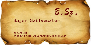 Bajer Szilveszter névjegykártya